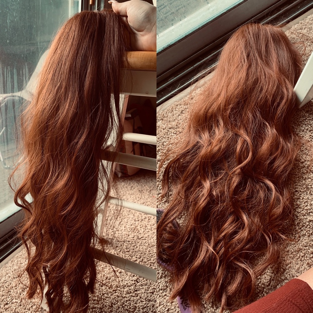 WARM BROWN WIG // LOOSE CURLS